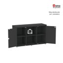 Ver imagem 6 de Armário para Escritório com 2 Portas com Chave 121,5cm PE40 Cinza