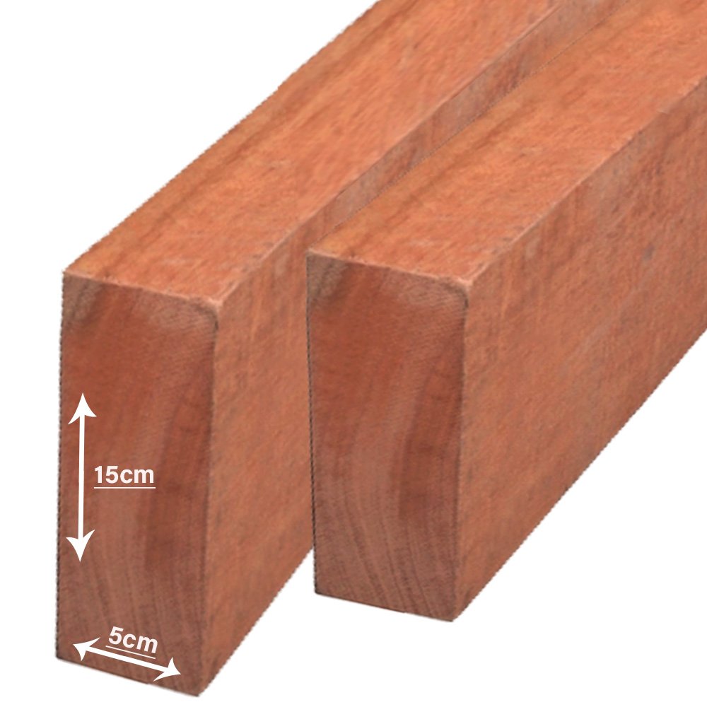 Viga de Madeira Cambará Aparelhada 5x15 - Central Norte Madeiras Viga 5x15 Aparelhada 1,00 Metro - 2
