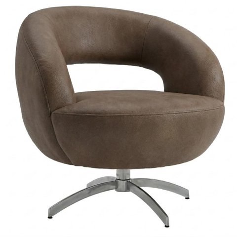 Poltrona Decorativa Topazio Base Giratoria Courino Tcs 729 Moll