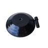 Base Pé Suporte Redondo Para Ombrelone Tamanho P 18Kg De Concreto:Preto - 2