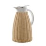 Garrafa Térmica Aço Inox Bon Gourmet com Rattan Plástico 1,5l Bege 2090 - 1