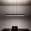 Ver imagem 3 de Lustre Pendente Newline Sobrepor V 468 Led Bivolt Preto 3000k Luz Amarela