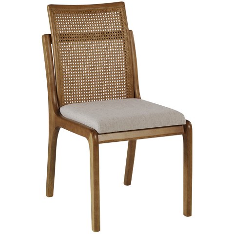 Cadeira de Jantar com Tela no Encosto Dália Madeira Maciça