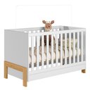 Ver imagem 5 de Jogo de Quarto Infantil Ayla com Cômoda e Berço Branco Acetinado - Phoenix Baby