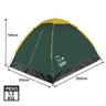 Barraca de Acampar Camping Iglu 2 Pessoas com Mosquiteiro Coluna D`Água 300mm Bel Fix Verde - 3