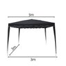 Tenda Gazebo Articulada 3x3 m com 2 Paredes Alumínio Barraca Praia Camping Sanfonada Bolsa Importway - 2
