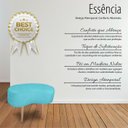 Ver imagem 2 de Puff Orgânico Curvo Decorativo Feijão Sala Luxo Tecido Suede:azul