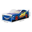 Ver imagem 3 de Cama Carro Juvenil Mdf 158x73 Cm 4040 Azul Decmade