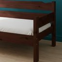 Ver imagem 3 de Sofá Cama Solteiro de Madeira Maciça com Colchão Castanho - Castanho