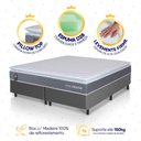 Ver imagem 3 de Conjunto Box Cinza Luanda Cinza Espuma D28 King 193x203x62 - King House