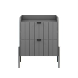 Mesinha de Cabeceira Venus 45cm com Base em Aço Carbono   - 4