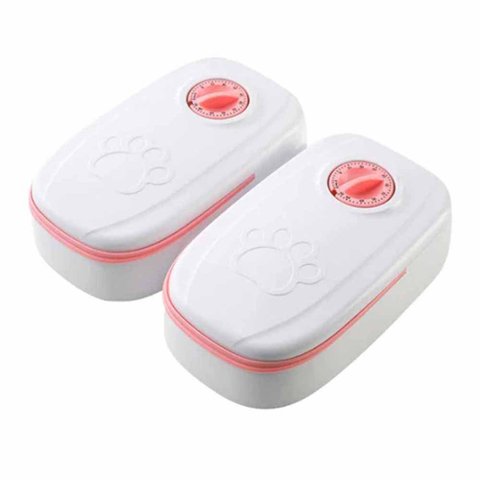 Comedouro Alimentador Pet Com Temporizador Cachorro Gato Bichos Agua Raçao Alimentaçao Resistente AB
