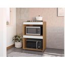 Ver imagem 4 de Balcão Adriana para Cooktop 4 ou 5 Bocas Amêndoa/branco - Ajl Móveis