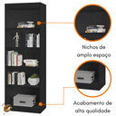 Ver imagem 4 de Organizador Livreiro Caio Multiuso Escritório Casa Preto