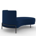 Ver imagem 4 de Sofá Chaise Longue Living Lucca Direito D02 Veludo Azul Marinho C-304