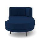 Ver imagem 7 de Sofá Chaise Longue Living Lucca Direito D02 Veludo Azul Marinho C-304