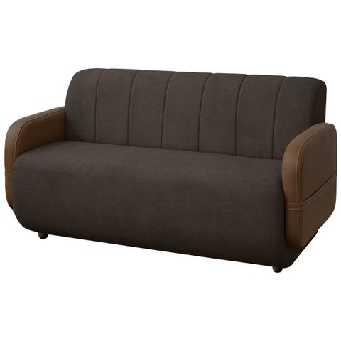 Sofá Orgânico Curvo Malbec 2 Lugares 130cm Bouclê Facto - Sofa Store:bouclê Marrom