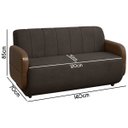 Ver imagem 6 de Sofá Orgânico Curvo Malbec 2 Lugares 130cm Bouclê Facto - Sofa Store:bouclê Marrom