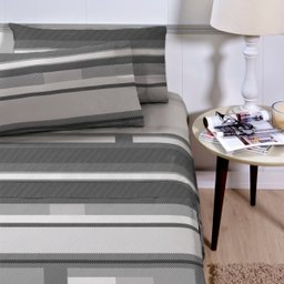 Jogo de Cama Queen 100% Algodão 4pçs Essenciale Estampados:adrian - 2