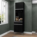 Ver imagem 1 de Armário de Cozinha 4 Portas Catanzaro Preto