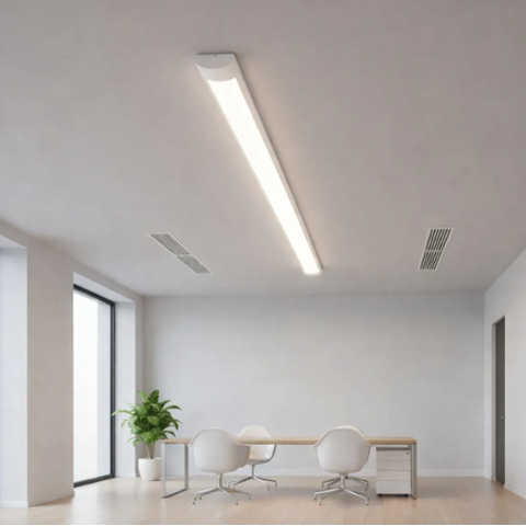 Luminária Led Sobrepor Linear 80w 120cm Bivolt Branco Frio