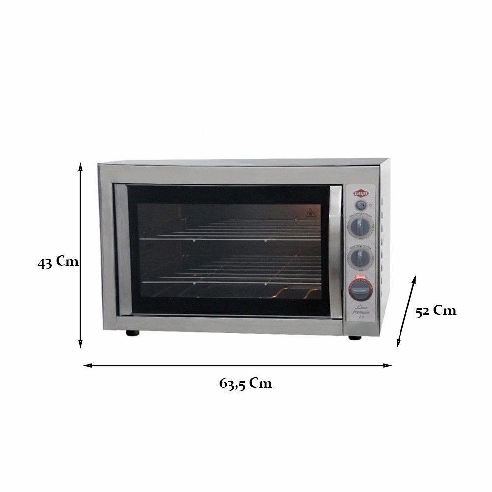 Forno Eletrico Luxo Premyum Aço Inox 2400w Layr Inox 110v | MadeiraMadeira