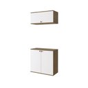 Ver imagem 3 de Conjunto para Banheiro com Basculante Kappesberg Celeste 2 Peças Nogueira/branco 80cm