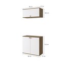 Ver imagem 5 de Conjunto para Banheiro com Basculante Kappesberg Celeste 2 Peças Nogueira/branco 80cm