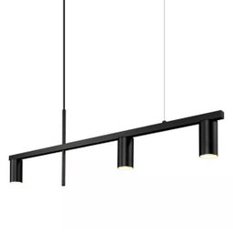 Pendente Moderno Minimalista Linear Tubular para 3 Dicroicas Dourado - 8