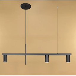 Pendente Moderno Minimalista Linear Tubular para 3 Dicroicas Dourado - 9