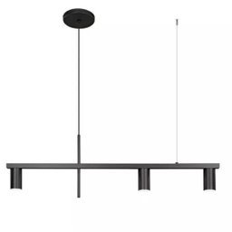 Pendente Moderno Minimalista Linear Tubular para 3 Dicroicas Dourado - 7