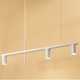 Pendente Moderno Minimalista Linear Tubular para 3 Dicroicas Dourado - 6