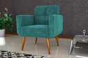 Ver imagem 1 de Poltrona Decorativa Havana Veludo Verde Menta E437 - Matrix