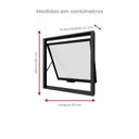 Ver imagem 2 de Janela Maxim-Ar sem Grade 60CMX60CM em Alumínio Preto com Vidro