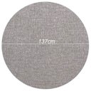 Ver imagem 6 de Tapete Redondo Sisal Sintético Natural Ø135cm Antiderrapante