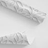 Papel de Parede Adesivo Efeito Gesso 3D Flores Vazadas 2,75m - 3