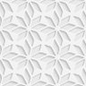 Papel de Parede Adesivo Efeito Gesso 3D Flores Vazadas 2,75m - 1
