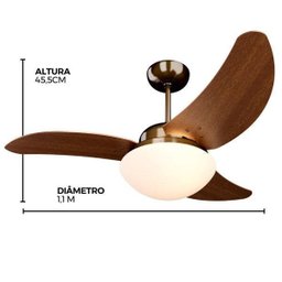 Ventilador de Teto Solano 3 Pás MDF Tron Ventiladores 127V - 6