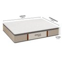 Ver imagem 2 de Colchão Casal Sr Life Premium Slim Molas Ensacadas Espuma D45 138x188x31cm Bege