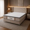 Ver imagem 5 de Colchão Casal Sr Life Premium Slim Molas Ensacadas Espuma D45 138x188x31cm Bege