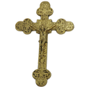 Ver imagem 1 de Crucifixo Trino de Parede em Latão 100% Reciclado SAT Dourado de Parede