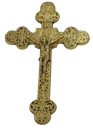 Ver imagem 1 de Crucifixo Trino de Parede em Latão 100% Reciclado SAT Dourado de Parede