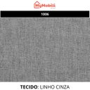 Ver imagem 4 de Kit Poltrona Amamentação Balanço e Puff Linho Quarto Bebê:cadeira Alta Linho Cinza