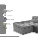 Ver imagem 4 de Sofá Milos Chaise e 4 Lugares 3,25m