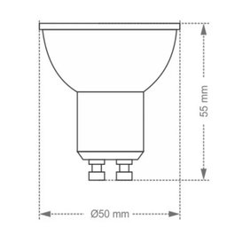 Lâmpada Led Mr16 Gu10 7w Bivolt 2700k Luz Quente Dimerizável Decoração - 3