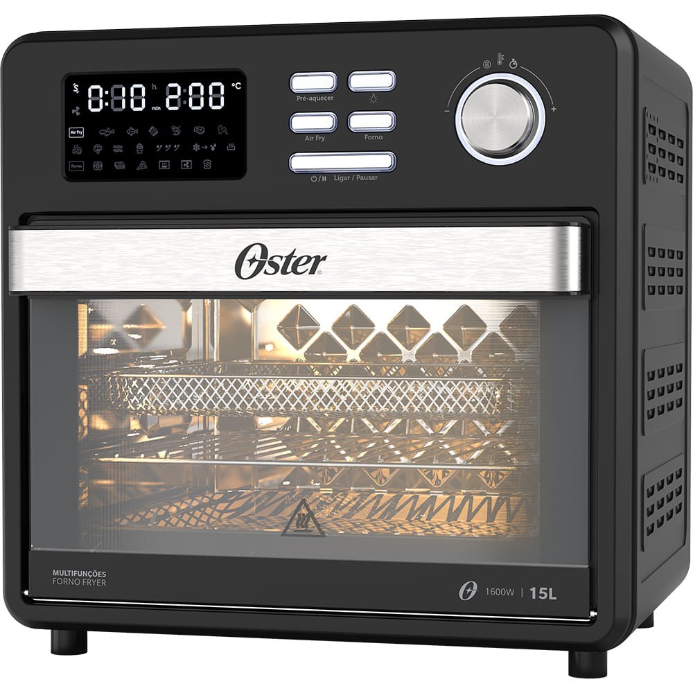 Forno e Fryer 15l Oster Multifunções Compact 10 em 1 - 127v - 2