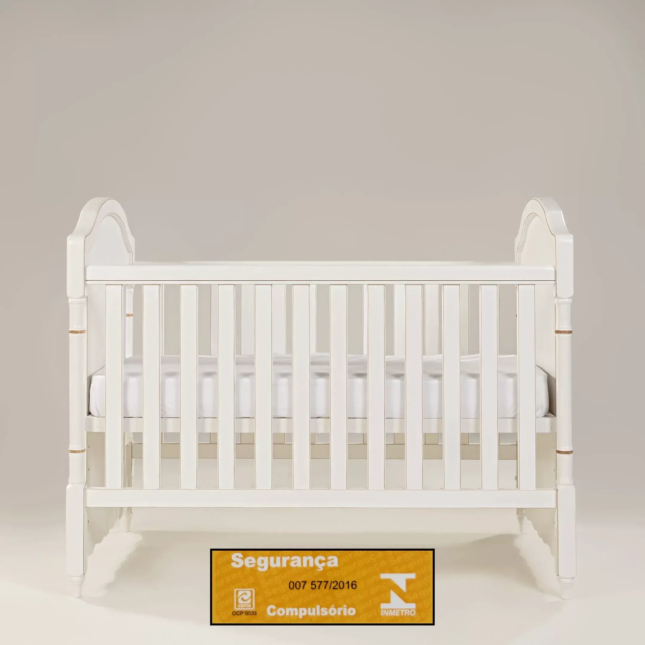 Ver imagem 5 de Berço Lilie Clássico | Americano 2 em 1 | Branco Provençal