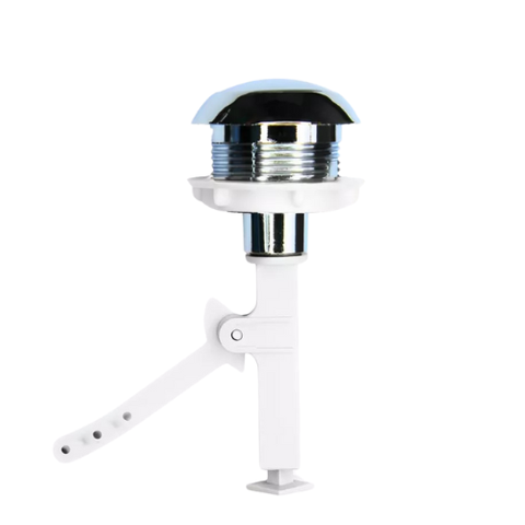 Botão Cromado de Privada Vaso Logasa - Facil Instalação Acionamento Simples