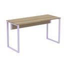 Ver imagem 1 de Mesa Escritório P25 Tub Pandin 170 Cm (larg) X 70 Cm (prof) Tampo Mdp Noce Pé Aço Tubular Lilás
