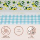 Ver imagem 3 de Cortina Para Cozinha 2,20m x 1,45m ilhós Estampada Limão